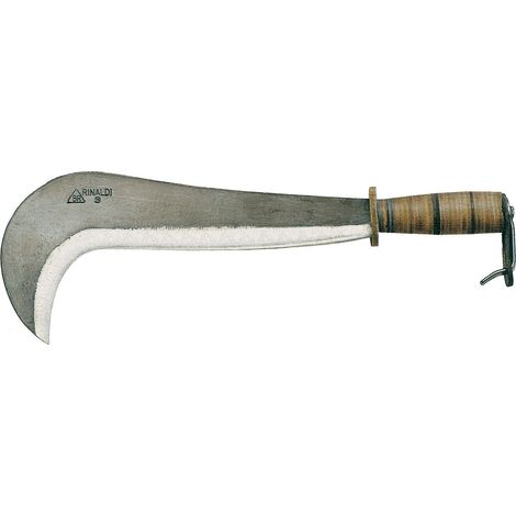 1PZ RONCOLA RINALDI CON MAN. CUOIO 104/3 45 CM E PROTEZIONE (1/2)