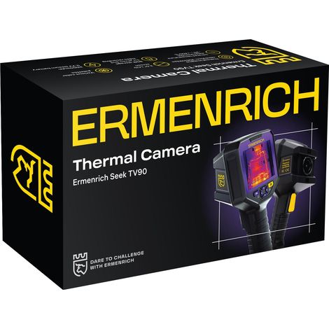 Ermenrich Seek TV90 cámara termográfica negra 3,5 pulgadas