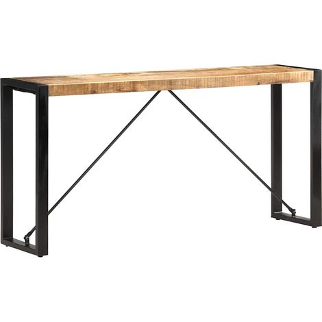 vidaXL Table console 150x35x76 cm Bois de manguier massif (1/5)
