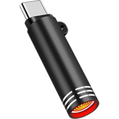 Mini briquet de type C coupe-vent sans flamme USB C Adaptateur allume-cigare sans batterie pour air extérieur L3z3 Voyage (1/5)