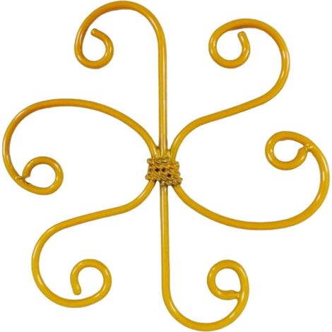 Set di 4 supporti per piante in metallo, aste di supporto per fiori verdi e stabilizzatori per piante in vaso, set di supporti per piante rampicanti in vinile antiruggine, supporto per piante da giard