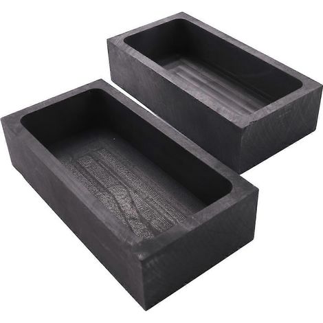2 Stück 1 kg Graphit-Gussform Tiegelform zum Schmelzen, Gießen und Raffinieren von Gold, Silber, Aluminium (1/5)