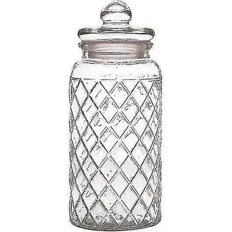 Bocal en verre moderne en forme de cœur avec fermeture hermétique, bocal à épices, bocal à café transparent, bocal à bonbons, récipient de conservation en verre (1/5)