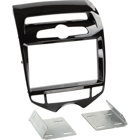 Support Autoradio compatible avec Hyundai IX20 10-18 avec cliem auto - Noir brillant