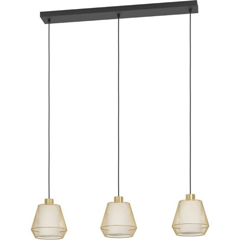 Lampe pendante dorée Ciudadela Table à manger - 3 lumières - 900897