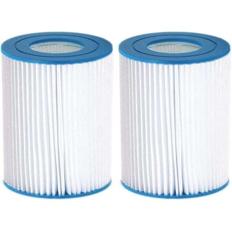 XVX Cartouche de Filtre de Piscine de Type II, Cartouche filtrante pour bestway 58094 Filtre Pack, Pompes de Filtre Cartouche de Filtre de Remplacement Universel. (2 pièces)