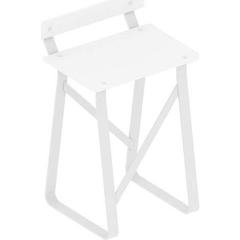 BELTRAN 1911 TABURETE Banqueta Respaldo Blanco Asiento Solid Surface Manhattan - ref: 064-1911