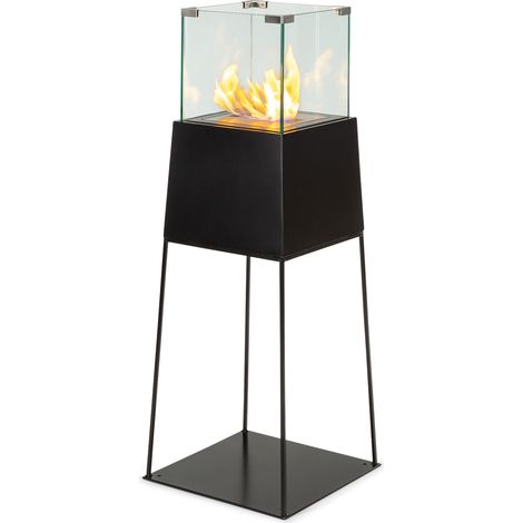 Blumfeldt Cheminee Bioetanol, Cheminée Bioéthanol pour l'Intérieur et l'Exterieur, Cheminée au Bioéthanol avec une Durée de Combustion de 1,5 Heures, Inodore et Sans Fumée, Cheminee Ethanol Portable (1/5)