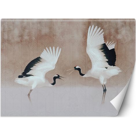 Fototapete Reiher Vögel Beige 100x70 cm (1/5)