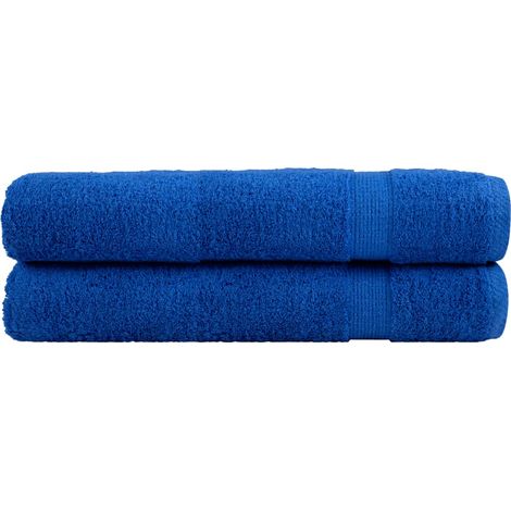 Toallas de sauna SOLUND 2 uds azul 80x200 cm 600 gsm vidaXL