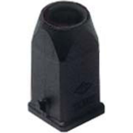capot plastique - noir - sortie verticale - pg11 - gabarit 21.21 - série ck - ilme ck03vns