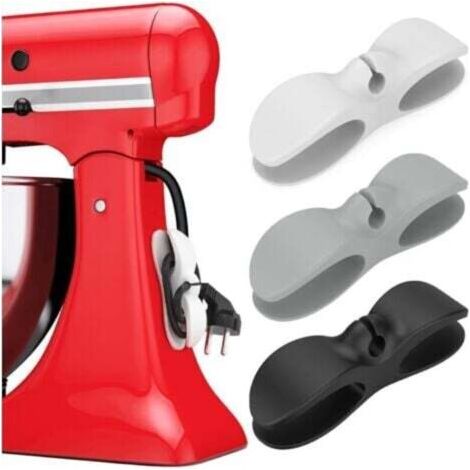 [Organiseur de Cordon] 3 Pcs - Enrouleur en Silicone avec Adhésif 3M pour Cafetière et Mixeur (1/4)