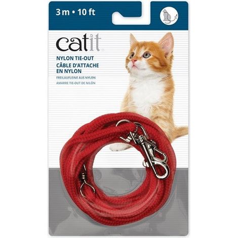 Cable de amarre anti enredos deNylon Tie-Out Catit