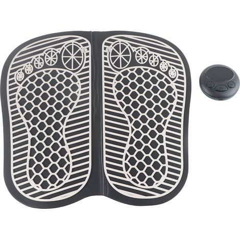 Tapis de Massage des Pieds Rechargeable USB, 8 Modes et 19 Intensités, Coussin de Massage à Microcourant (1/5)