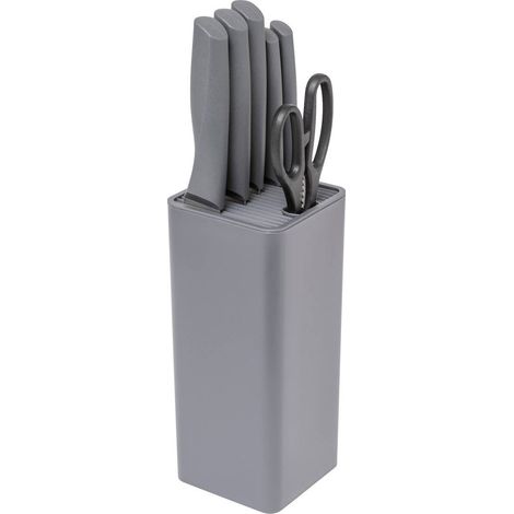 5five - blocco neo di 5 coltelli e forbici grigio (1/5)