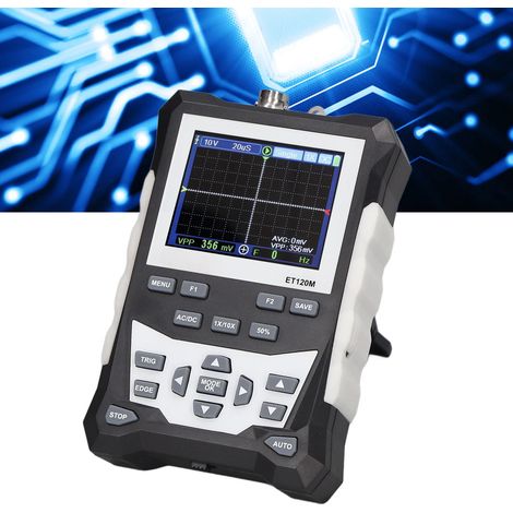 Oscilloscope analogique couleur portable, fréquence de 120 MHz, fréquence d'échantillonnage de 500 Méch./s (1/5)