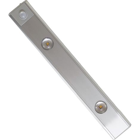 Lampe LED ultra-mince, rechargeable et sans fil, avec détecteur de mouvement, au design ondulé et œil-de-chat, idéale pour les armoires, les caves à vin et les meubles de cuisine. 20 cm. Trois couleur (1/5)