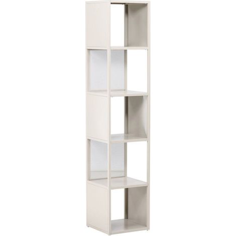 Étagère 5 Niveaux en Métal "Buenos Aires" 185cm Beige (1/5)