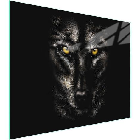 TAGLIERE IN VETRO 52x40 WOLF (1/5)