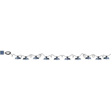 Solarlichterkette - Rio Vintage - 7,50 m - Grau