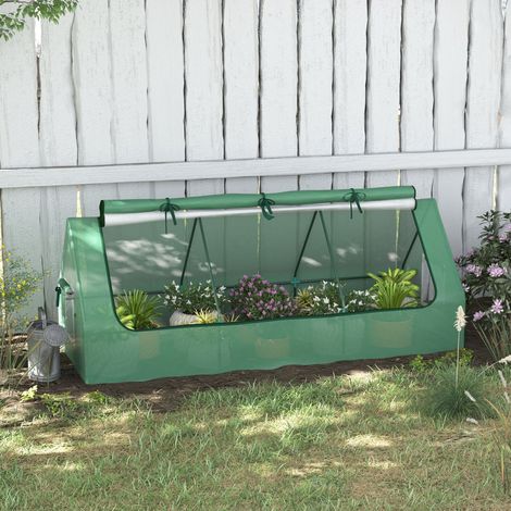 Serra da giardino mini con finestre in rete verde OKMYHOME (1/5)