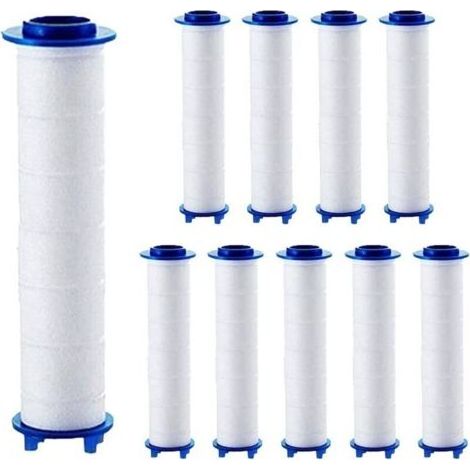 Kit de 10 filtres pour pommeau de douche, cartouches filtrantes pour adoucisseurs d'eau dure, polyvalentes et efficaces, élimine les sédiments et les particules nocives pour une purification optimale (1/4)