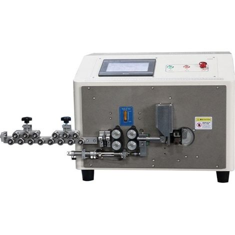 Macchina automatica per il taglio la spelatura e la piegatura di cavi unipolari unifilari rigidi (1 - 25 mmq) (1/2)