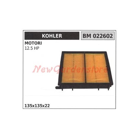 Filtro aria KOHLER trattorino rasaerba 12.5 HP 022602