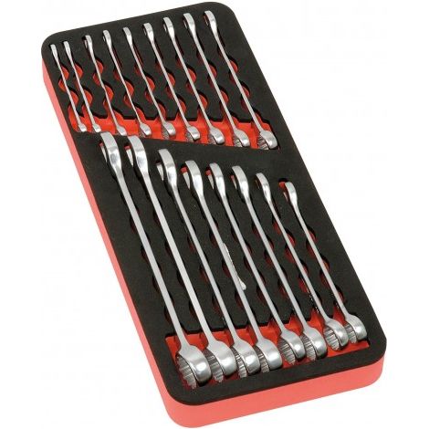 Coffret de clés mixtes 6-24mm – Acier Chrome Vanadium – Ergonomique – Module mousse haute densité – Angle de reprise 30° – Peddinghaus (1/3)