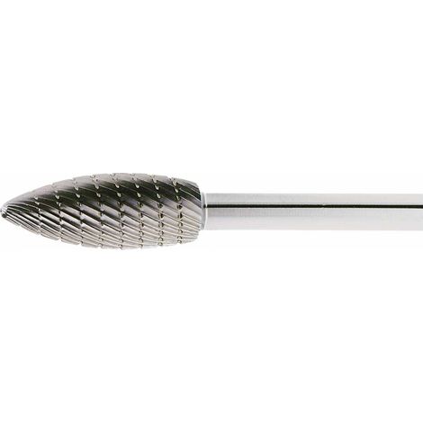 LUKAS HSS-Frässtift Form H Flamme Kopf ø 8 mm Länge 20 mm Zahnung 3 (1/5)
