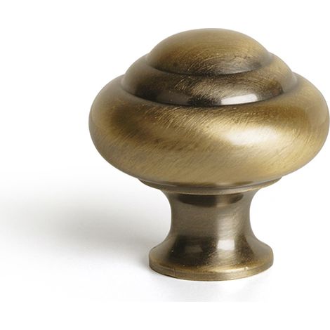 Pomo en zamak con acabado cuero, dimensiones: 30x30x30mm, Ø: 30mm - (1/5)