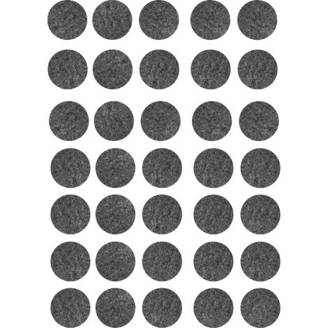 Almohadillas autoadhesivas de fieltro gris (juego de 30) FI 15 mm Vorstahl (1/5)