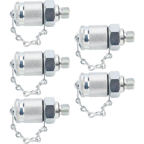 5 Stück Hydraulikprüfadapter Gewindeprüfkupplungen Druckmessung PT/PPTM10 x 1