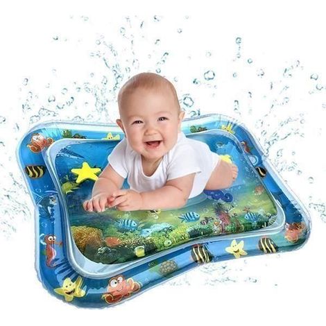 TAPIS D'EVEIL - AIRE D'EVEIL - Bébé Enfants - Tapis D'eau Gonflable - Tapis de Jeu Coussin - Jouets Éducation Précoce (1/4)