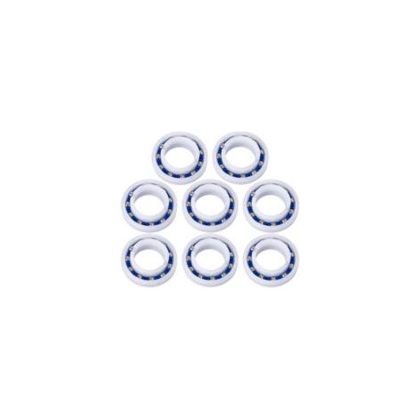 Cuscinetto ruota efficiente per pulitore per piscine - Adatto per cuscinetti a rulli 180 280 - Ricambi per piscine (8 pezzi) - Crezuo
