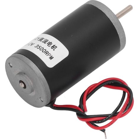12-V-Gleichstrommotor, 3500 U/min, variable Drehzahl, Drehrichtung im Uhrzeigersinn/gegen den Uhrzeigersinn, für Heizgeräte und Lampen (1/5)