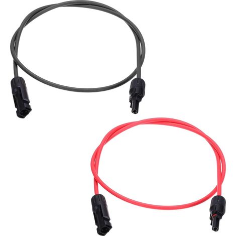 Câble D'Extension Pour Panneau Solaire 14AWG 1000V Noir (1/5)