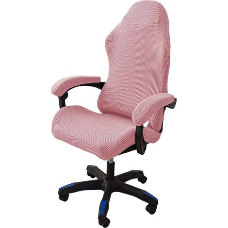 Office Chair Covers Armrests Gaming Chair Covers Washable Non-Slip Gaming Chairs Computer Chairs Swivel Chairs Pink (1/5)