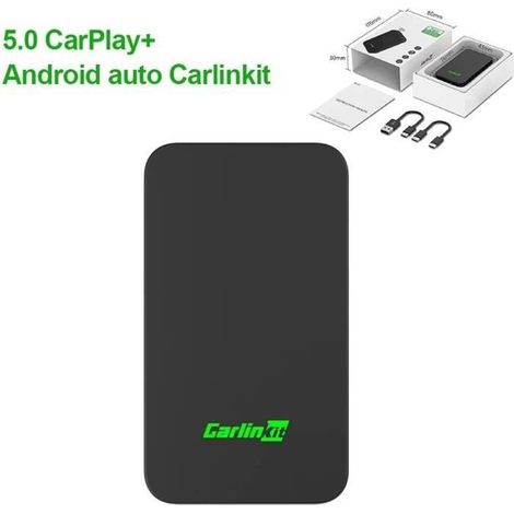 Adaptateur Carplay sans fil - Carlinkit - 5.0 - Compatible KIA - Bluetooth 4.1 - Mise à niveau facile (1/4)