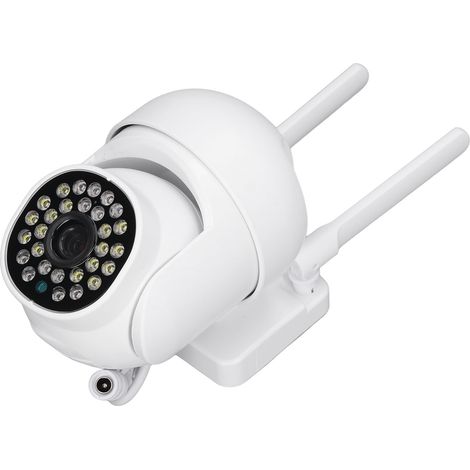 Caméra de surveillance WiFi rotative à 360° avec interphone bidirectionnel 1080p HD, vision nocturne et vision nocturne pour l'extérieur (1/5)