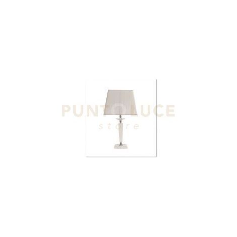 LUME GRANDE CHERUBINI BIANCO E CROMO CON PARALUME BIANCO L.33CM ATTACCO 1 LUCE E27