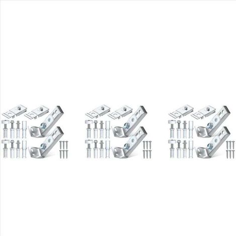 Kit de quincaillerie pour portes pliantes, lot de 6 pièces de rechange pour réparation de placards coulissants pliants