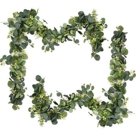 Guirlande Eucalyptus Artificiel – 1.8m, Mariage, Jardin (1/4)