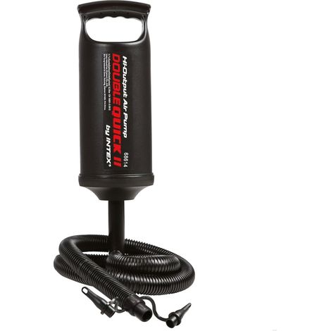Pompe à air manuelle double tête noire pour gonflage rapide (1/5)