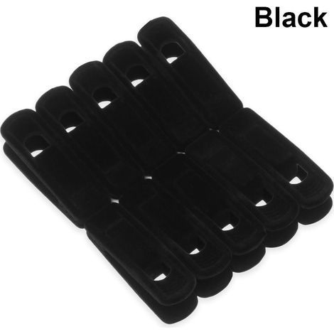 10 Samt-Kleiderbügel, Set mit 10 rutschfesten Bügeln, 25,4 cm (1/5)