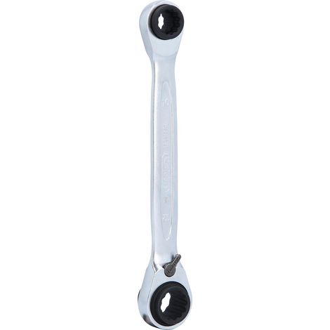 KS Tools 4 in 1 GEARplus umschaltbar Doppel-Ratschenringschlüssel, 8x10x12x13mm - 503.4656