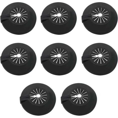Cache Tuyau Radiateur,8 Pièces Rosace Radiateur,Utilisation Universelle pour Les Tuyaux de 14-29 mm, Colliers de Pipe Couvercles Sont Conçus Avec des Clips à l'intérieur pour les Fixer a