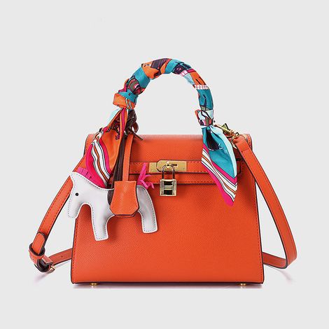 Sac à main bandoulière vintage en cuir de vachette, motif palmier, mini taille, seconde génération, pochette rétro avec sangle ajustable (1/4)