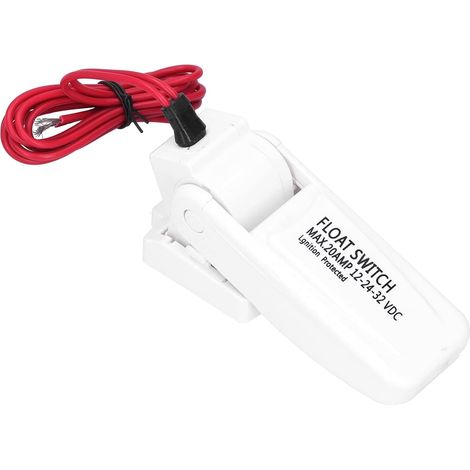 Interrupteur à Flotteur, Pompe de Cale 12V 24V 32V, Interrupteur de Commande Automatique, Règle, Interrupteur à Flotteur pour Bateau, Yacht, Caravane, DC 12V 24V 32V (1/5)
