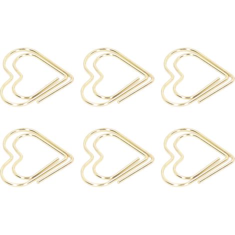 100 attaches métalliques dorées pour trier et organiser vos documents à la maison ou au bureau (1/5)